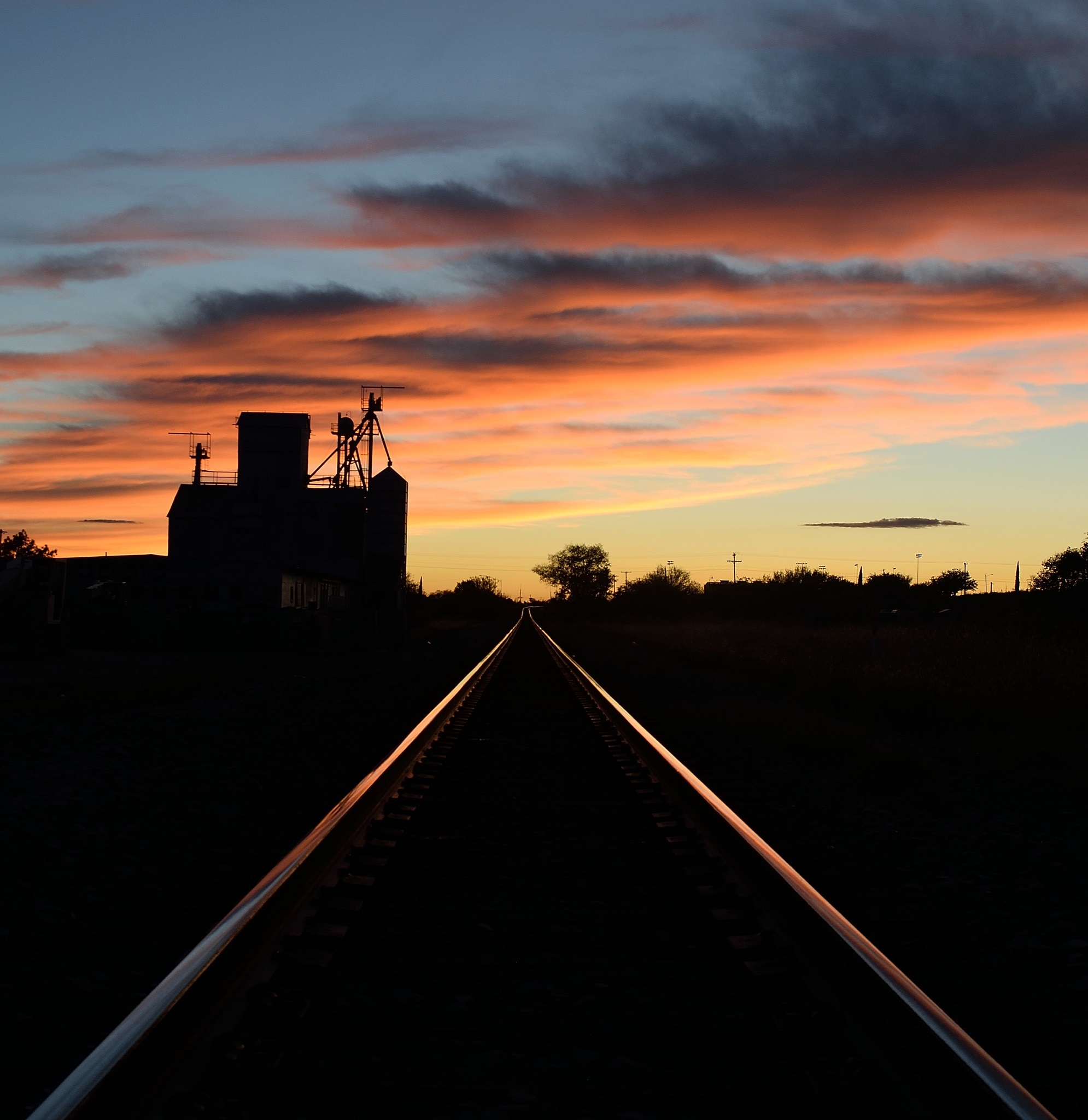 Marfa Rail at Sunset